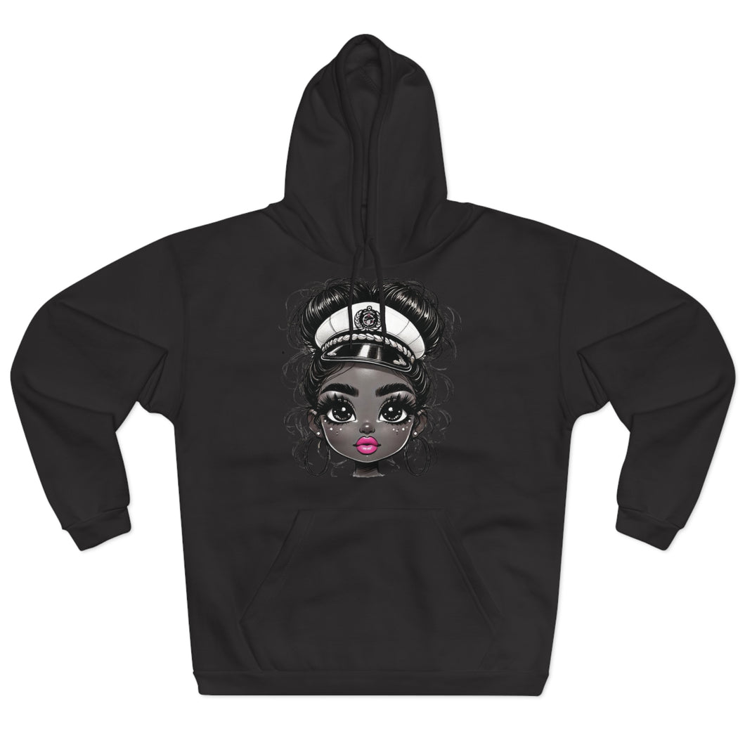 Pink Lipstick Captain Hoodie