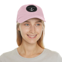 Load image into Gallery viewer, Lady Captain Dad Hat with Leather Patch (Round)
