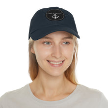 Load image into Gallery viewer, Lady Captain Dad Hat with Leather Patch (Round)
