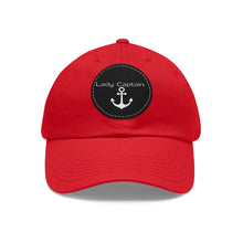 Load image into Gallery viewer, Lady Captain Dad Hat with Leather Patch (Round)
