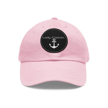 Load image into Gallery viewer, Lady Captain Dad Hat with Leather Patch (Round)
