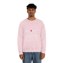 Load image into Gallery viewer, Definition Crew neck Sweatshirt (white lettering)
