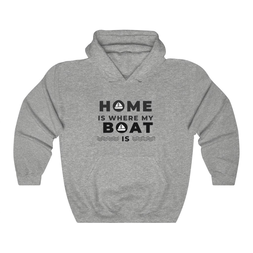 Home Boat Home Unisex Hoodie Black Graphics