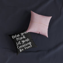 Load image into Gallery viewer, Relax Pillow - Pink Back
