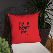 Load image into Gallery viewer, Boat H#! Basic Pillow Red
