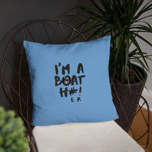 Load image into Gallery viewer, Boat H#! Basic Pillow Blue
