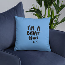 Load image into Gallery viewer, Boat H#! Basic Pillow Blue
