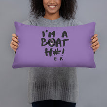 Load image into Gallery viewer, Boat H#! Basic Pillow Purple
