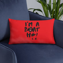 Load image into Gallery viewer, Boat H#! Basic Pillow Red
