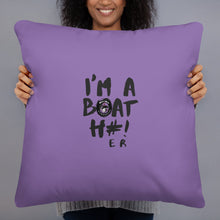 Load image into Gallery viewer, Boat H#! Basic Pillow Purple
