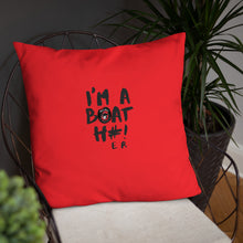 Load image into Gallery viewer, Boat H#! Basic Pillow Red
