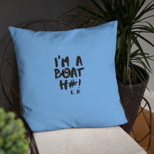 Load image into Gallery viewer, Boat H#! Basic Pillow Blue
