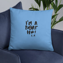 Load image into Gallery viewer, Boat H#! Basic Pillow Blue
