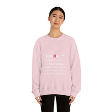 Load image into Gallery viewer, Definition Crew neck Sweatshirt (white lettering)
